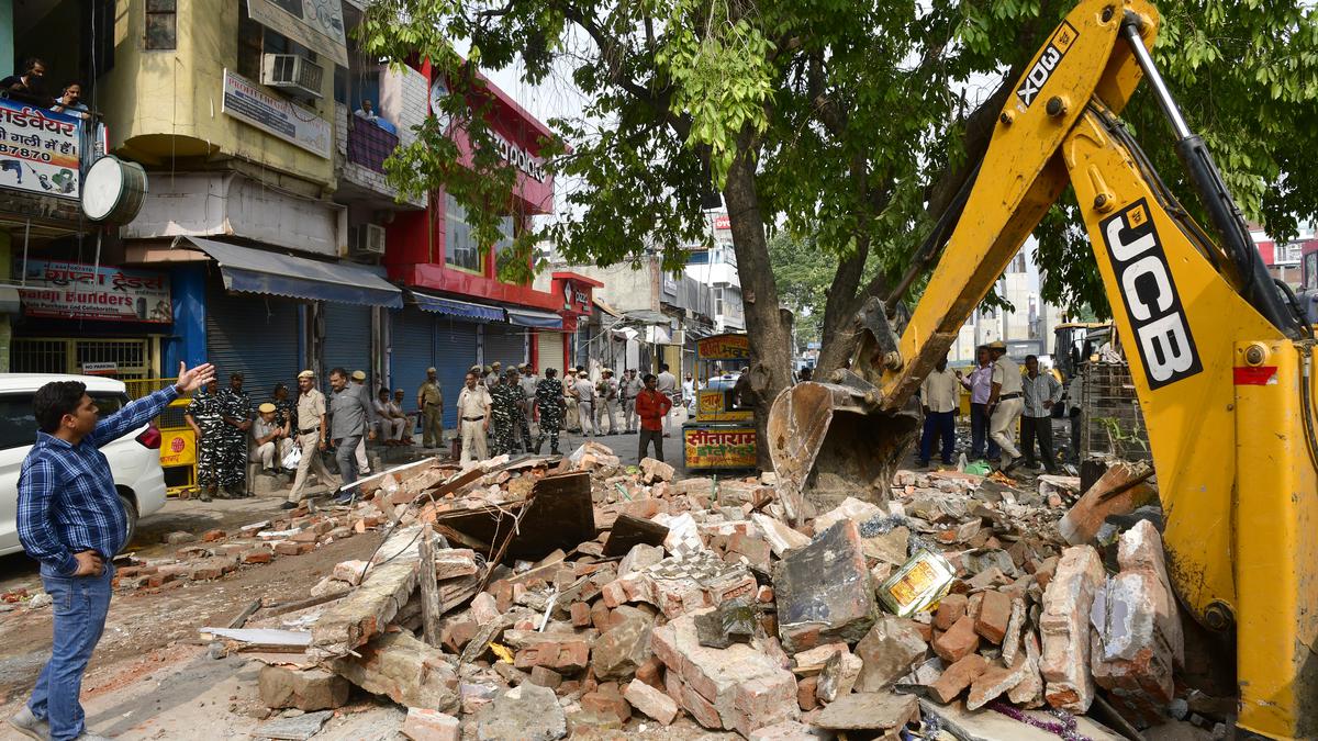 Temple Mazar In North East Delhi Razed Aap Cries Foul The Hindu