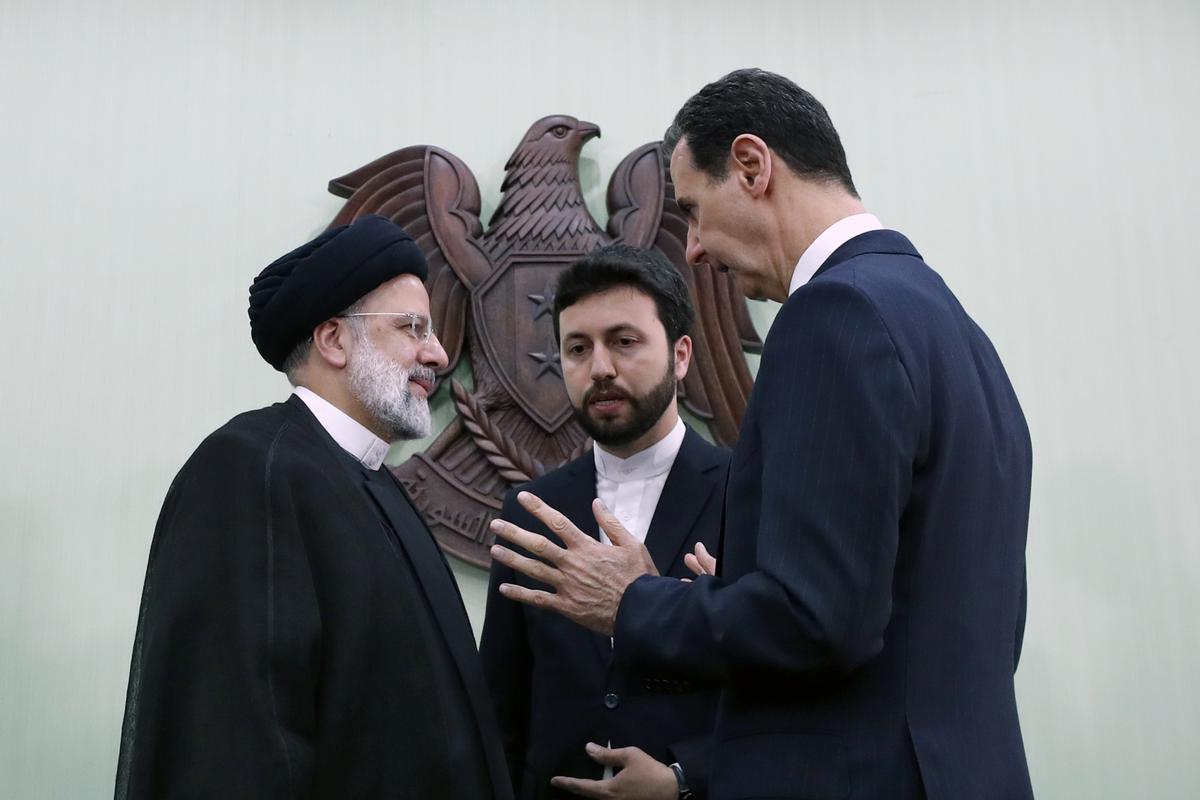 On Landmark Visit Iran S Raisi Praises Syria Victory Despite