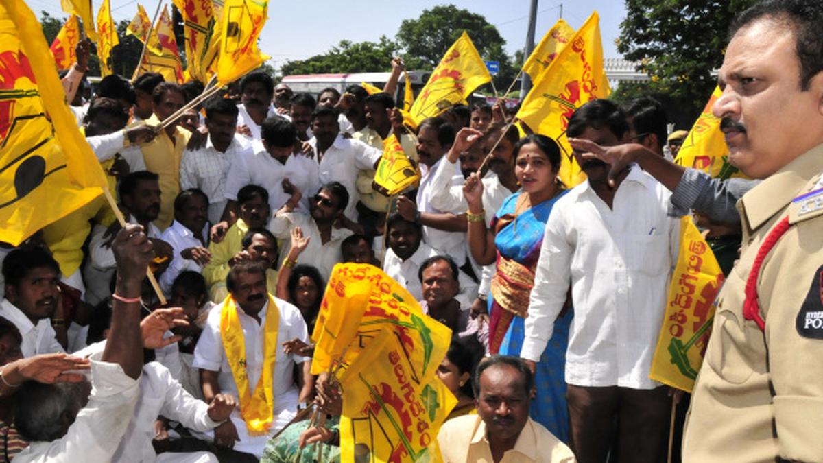 Police Foil Tdp Dharna Near Secunderabad The Hindu