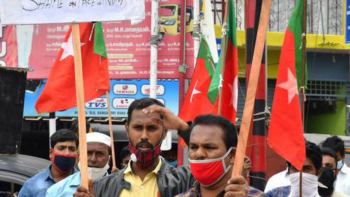 SDPI Stages Protests Against Construction Of Ram Temple At Ayodhya