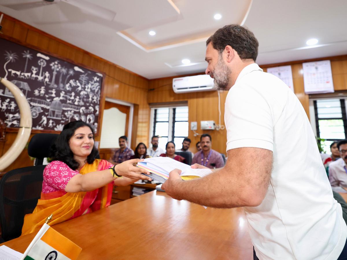 Rahul Gandhi Files Nomination Papers From Wayanad Lok Sabha Seat The