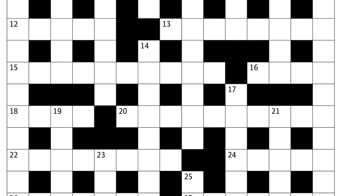 The Sunday Crossword No. 3291