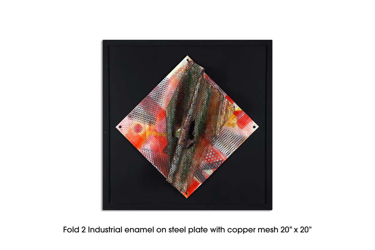 Jyoti Singh’s enamel on steel plate artwork