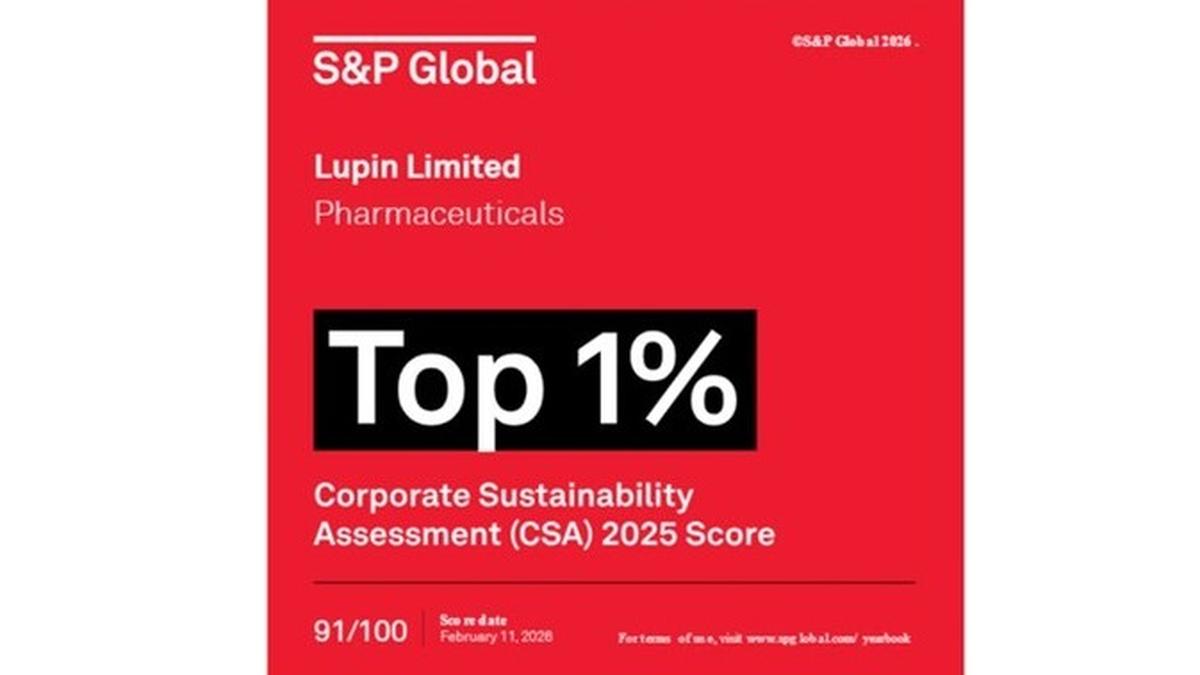 Lupin Ranks No. 1 Globally in Pharma; Tops All Sectors in India in S&P ESG Assessment 2025