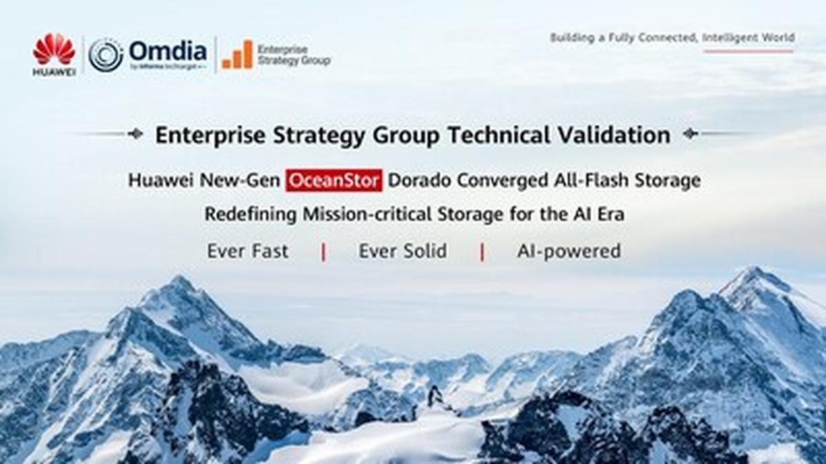 Huawei New-Gen OceanStor Dorado Converged All-Flash Storage Passes Enterprise Strategy Group Technical Validation