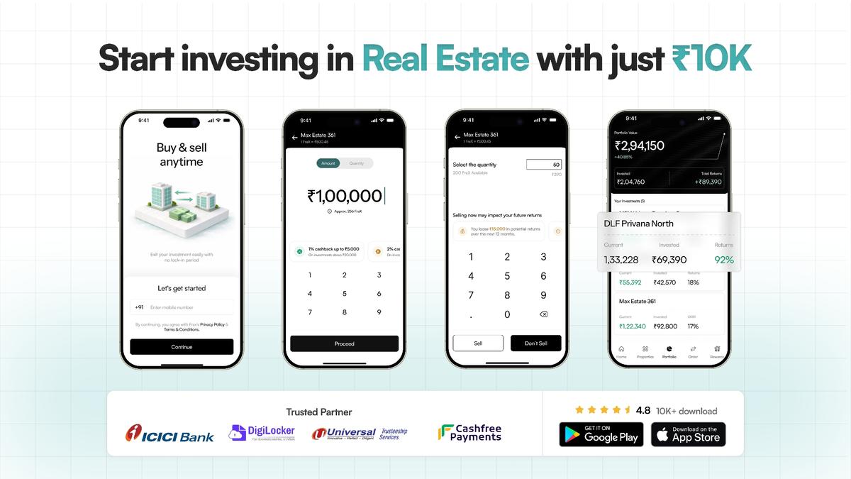 FraX partners with ICICI, trustee framework to build a fully compliant ₹10,000 fractional real estate investing platform