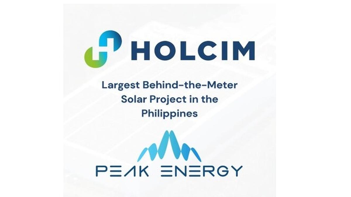 Holcim and Peak Energy Sign Largest Behind-the-Meter Solar Project in the Philippines