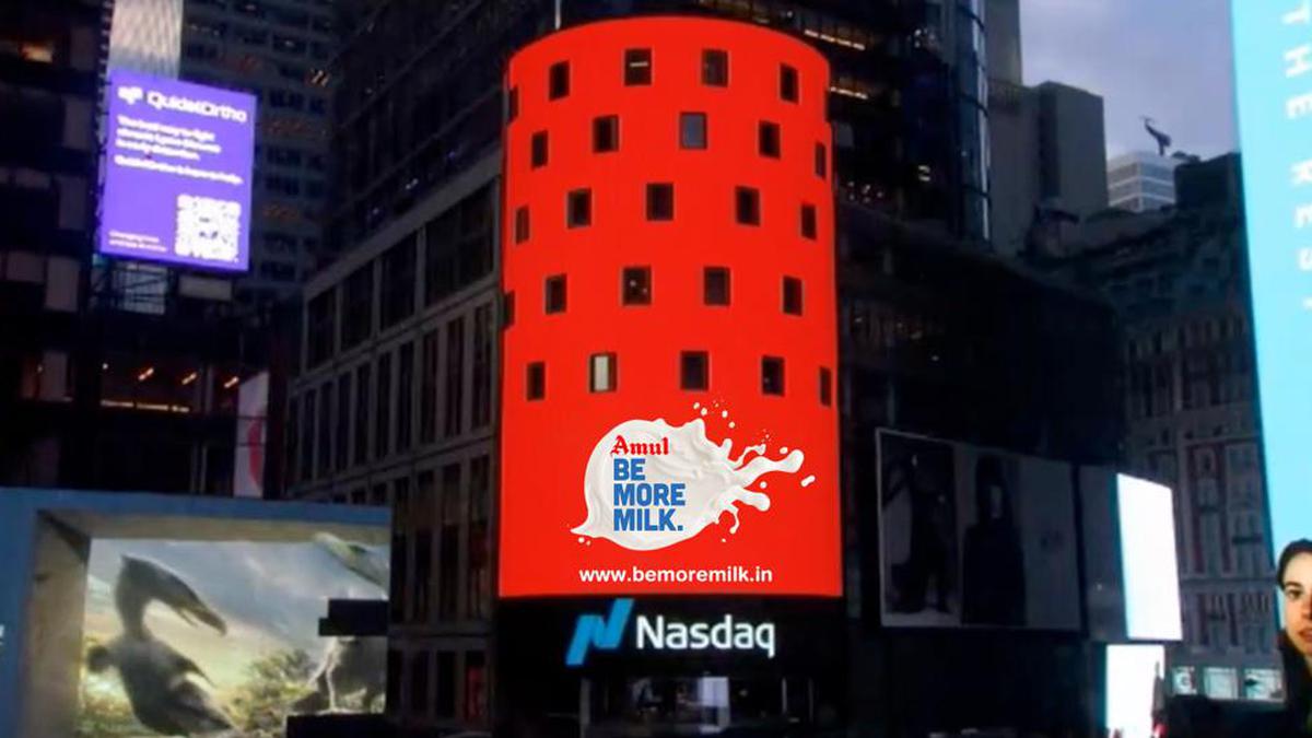 Amul’s ‘Be More Milk’ campaign goes global at Time Square
