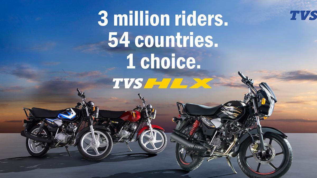 TVS Motor’s HLX sales surpass 3 million bikes globally