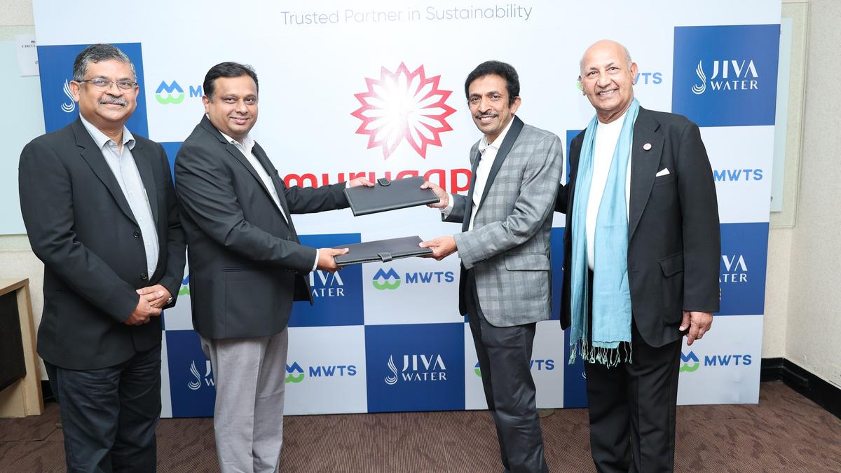 Murugappa group firm signs pact with Jiva Water for supply of quality water