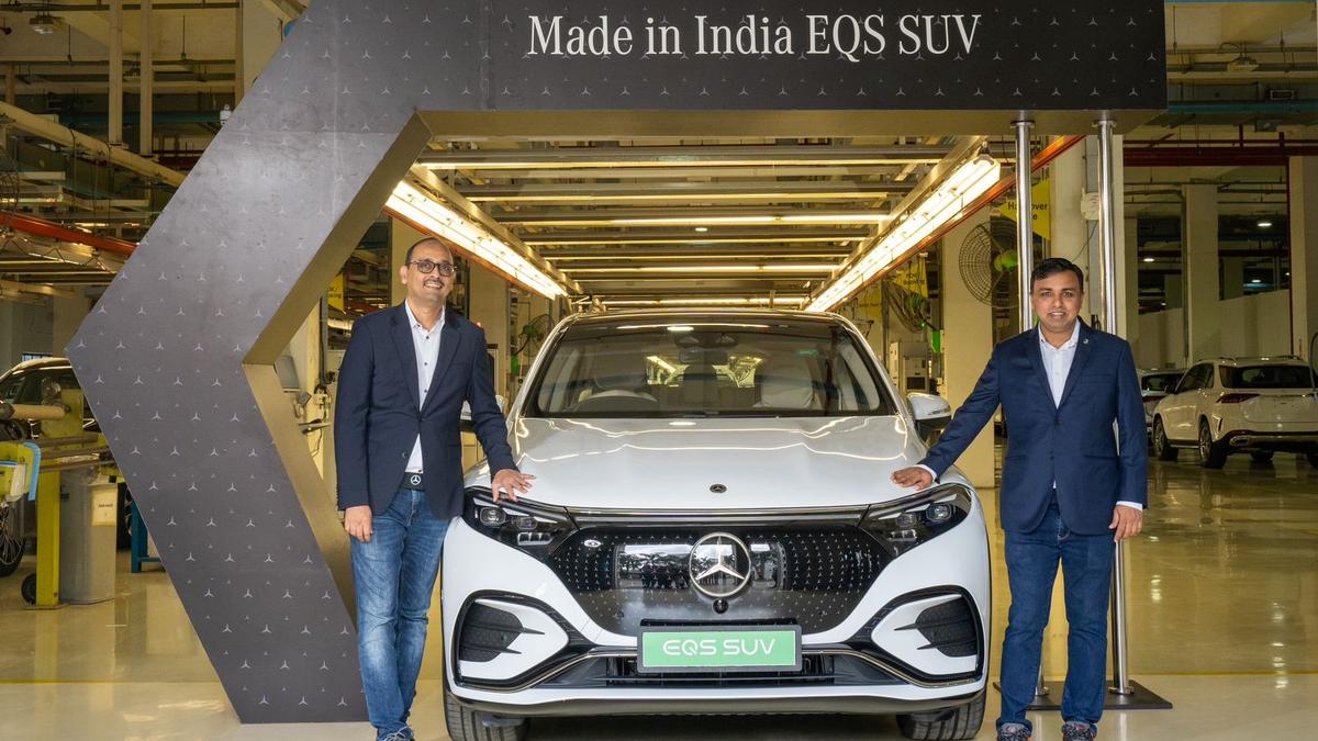 Mercedes-Benz rolls out Made in India BEV EQS 580 at ₹1.41 crore