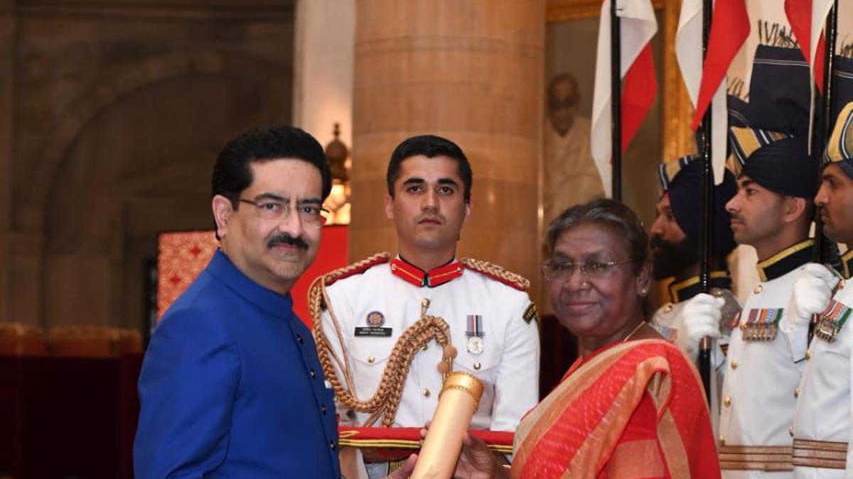 Kumar Mangalam Birla receives Padma Bhushan award