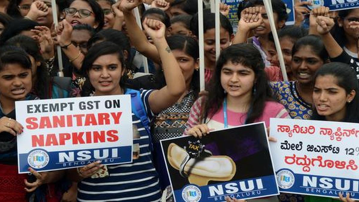 Sanitary napkins to be exempt from GST The Hindu