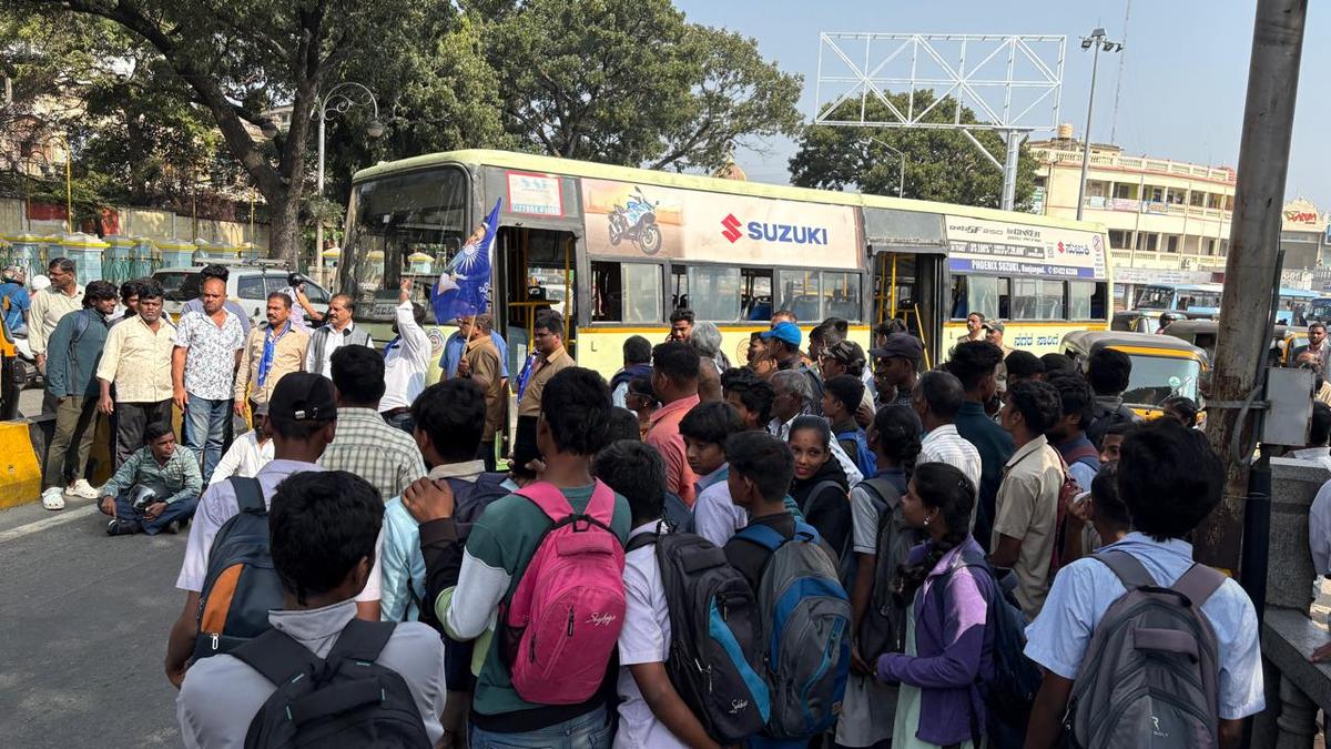 Bus services hit by bandh in Mysuru, shops remained closed in protest against remarks of Amit Shah about Dr. B. R. Ambedkar