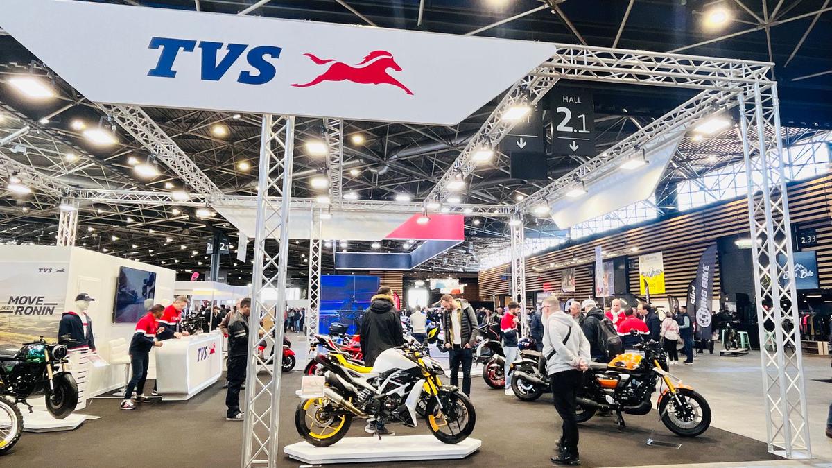 TVS Motor showcases products at France’s auto expo