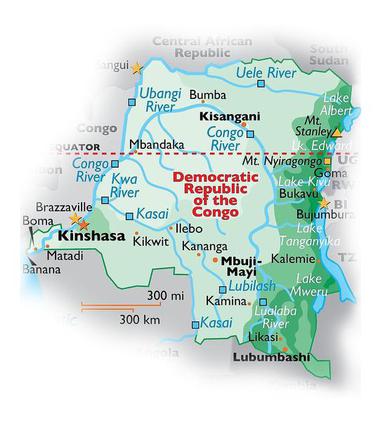 DR Congo - Geography