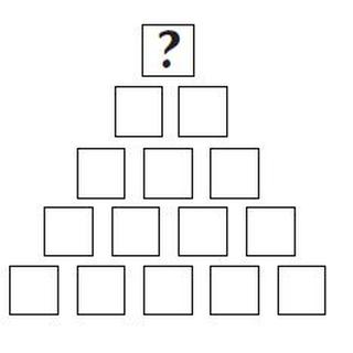blank pyramid of numbers