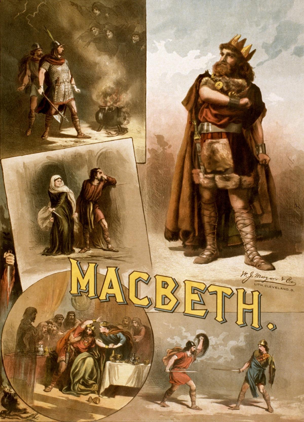 A poster of Macbeth’s  1884 production 