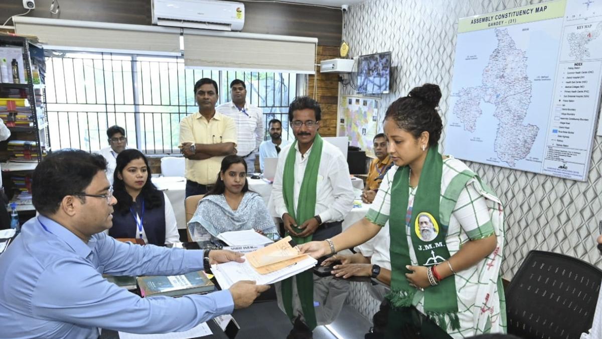 Jharkhand Assembly elections: JMM legislator Kalpana Soren files nomination from Gandey Assembly seat