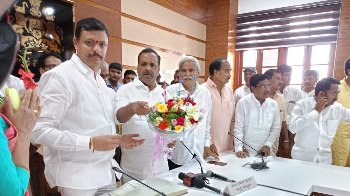 Raja Venugopal Naik takes oath as MLA in Karnataka