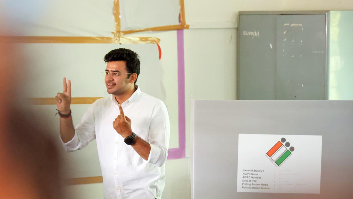 Lok Sabha polls | FIR against Tejasvi Surya for soliciting votes on religious grounds