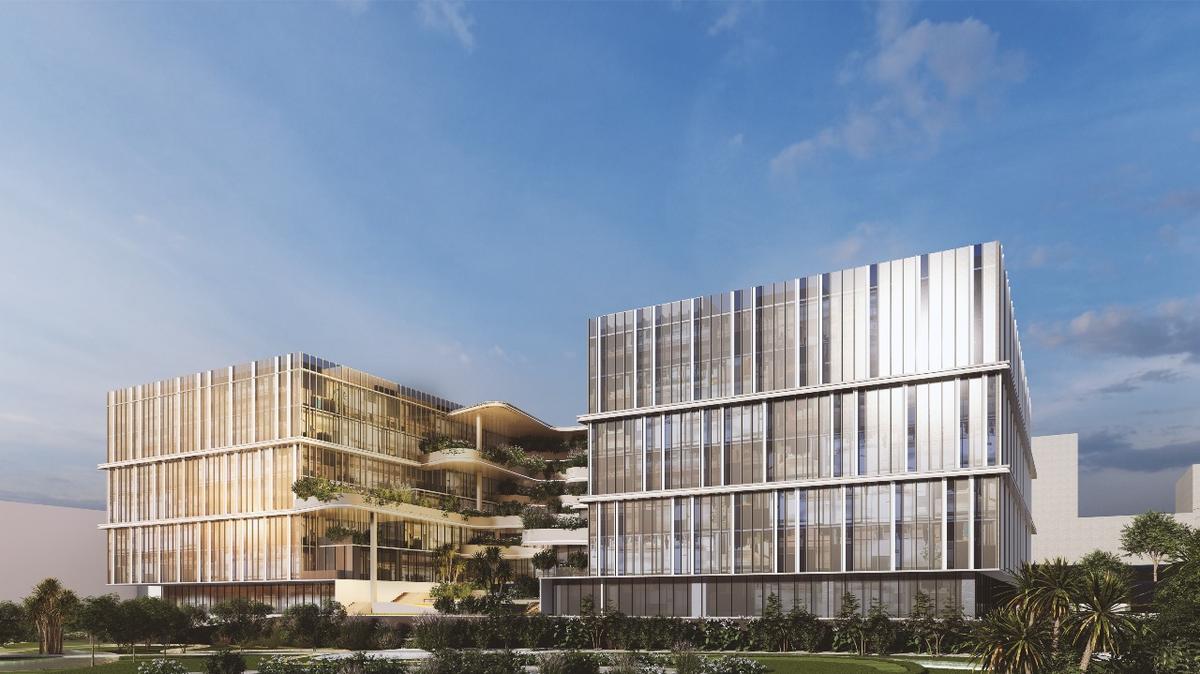 The biophilic-inspired business park will offer smart workspaces within a vibrant public realm. The upcoming metro station in Airport City will provide seamless connectivity to the business park from the northern side, ensuring convenient accessibility. The biophilic-inspired business park will offer smart workspaces within a vibrant public realm. The upcoming metro station in Airport City will provide seamless connectivity to the business park from the northern side, ensuring convenient accessibility.