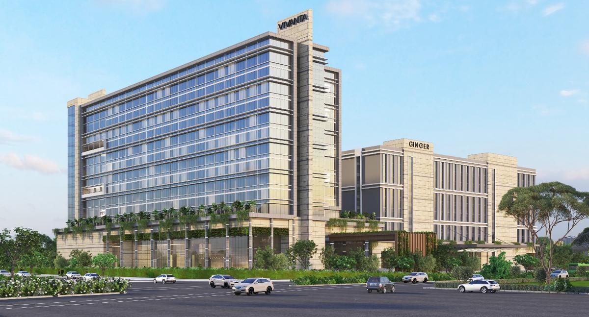 The combo hotel is expected to become one of the largest hospitality establishments in India. Comprising 775 keys, the hotel will feature the Vivanta brand with 450 keys, along with the Ginger brand with 325 keys. The combo hotel is expected to be completed by the end of 2026. The combo hotel is expected to become one of the largest hospitality establishments in India. Comprising 775 keys, the hotel will feature the Vivanta brand with 450 keys, along with the Ginger brand with 325 keys. The combo hotel is expected to be completed by the end of 2026.