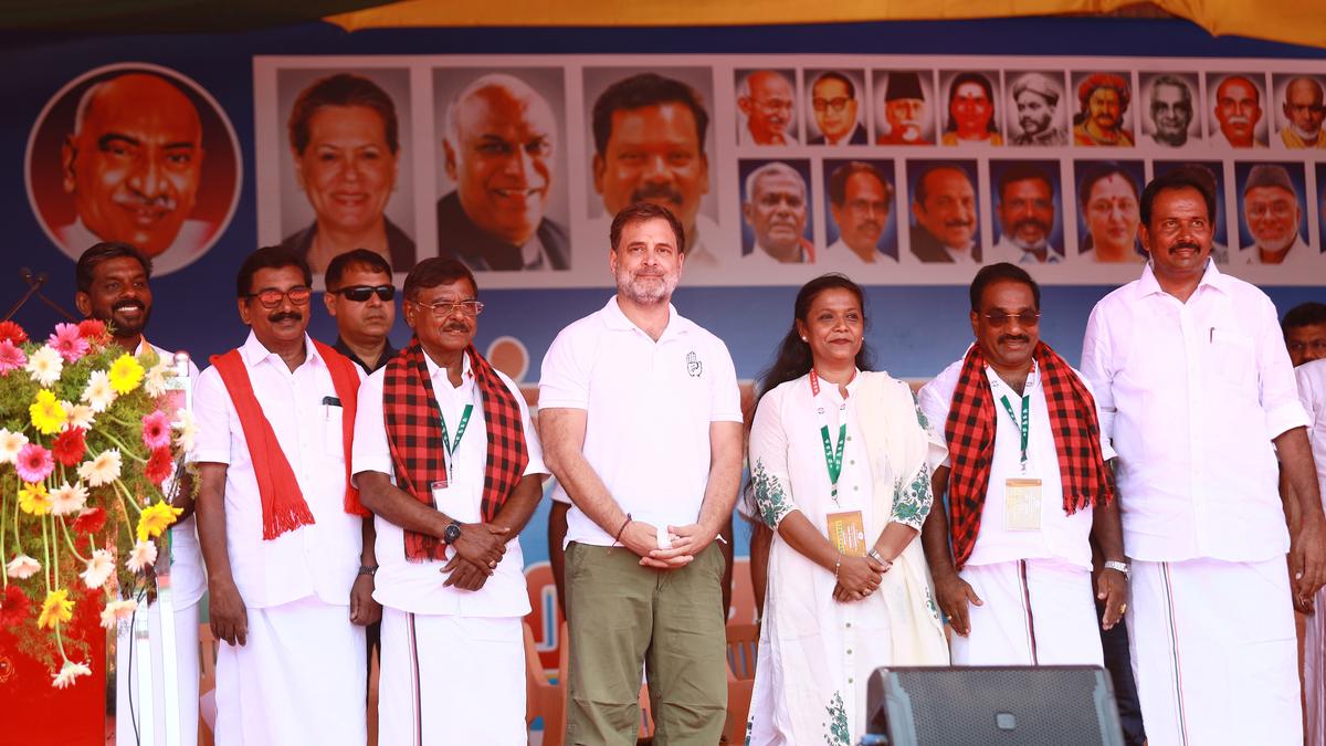 T.N. elections: RSS trying to rule Tamil Nadu by proxy, says Rahul Gandhi