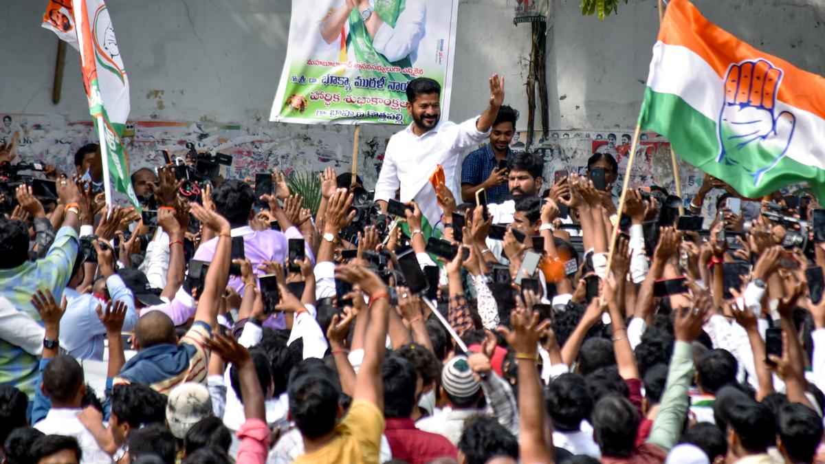Telangana Assembly election results 2023 | Revanth Reddy dedicates Congress victory to Telangana Martyrs