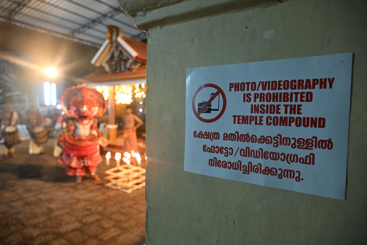 Many Theyyam shrines in north Kerala have imposed photography bans.