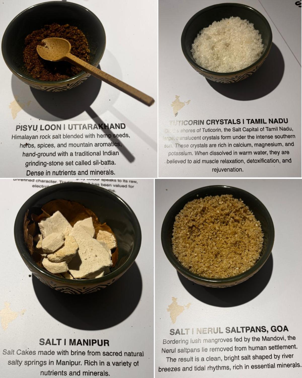 At Salt, by Prahlad Sukhtankar, founder of Goa’s Black Sheep Bistro, participants can dip into bowls of 16 types of salt.
