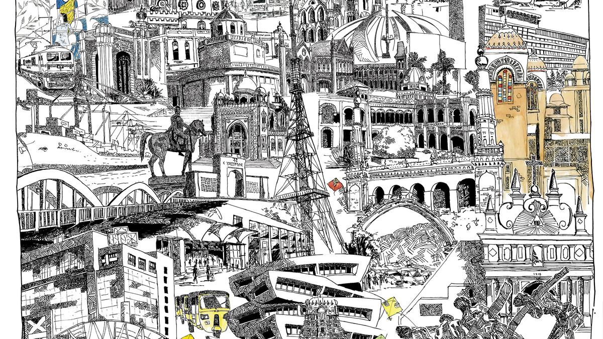 Chennai Artist Captures City s Iconic Buildings In A Collage For Madras 