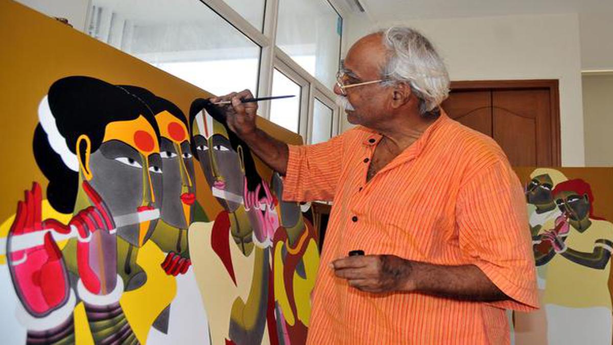 Following the India Art Fair, Early works of Thota Vaikuntam are now on view in Hyderabad