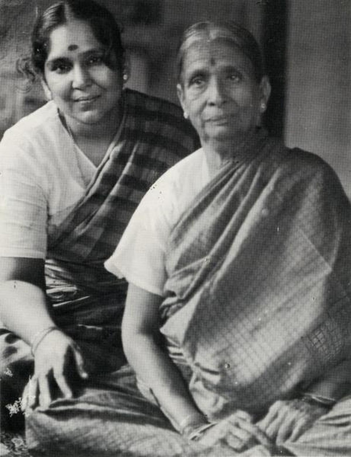 Balasaraswati with Gauri Ammal