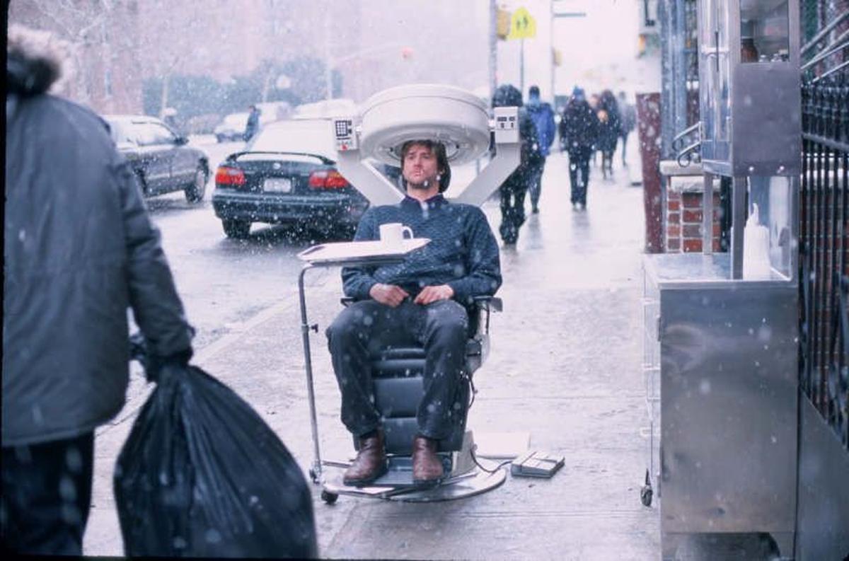 Jim Carrey in “L'eterna luce della mente ti canotta” di Michel Gondry Jim Carrey in “L'eterna luce della mente ti canotta” di Michel Gondry