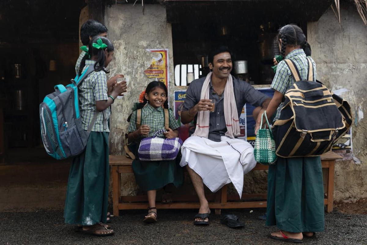 A still from ‘Idli Kadai’