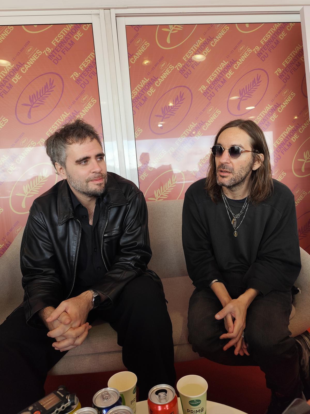 Documentary filmmakers Juan Cabral (right) and Santiago Franco.