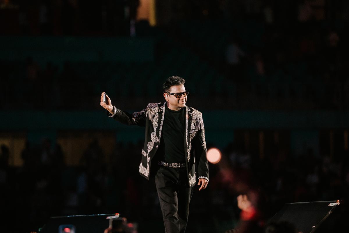 AR Rahman si esibisce al concerto del Wonderment Tour a Chennai il 14 febbraio 2026 AR Rahman si esibisce al concerto del Wonderment Tour a Chennai il 14 febbraio 2026
