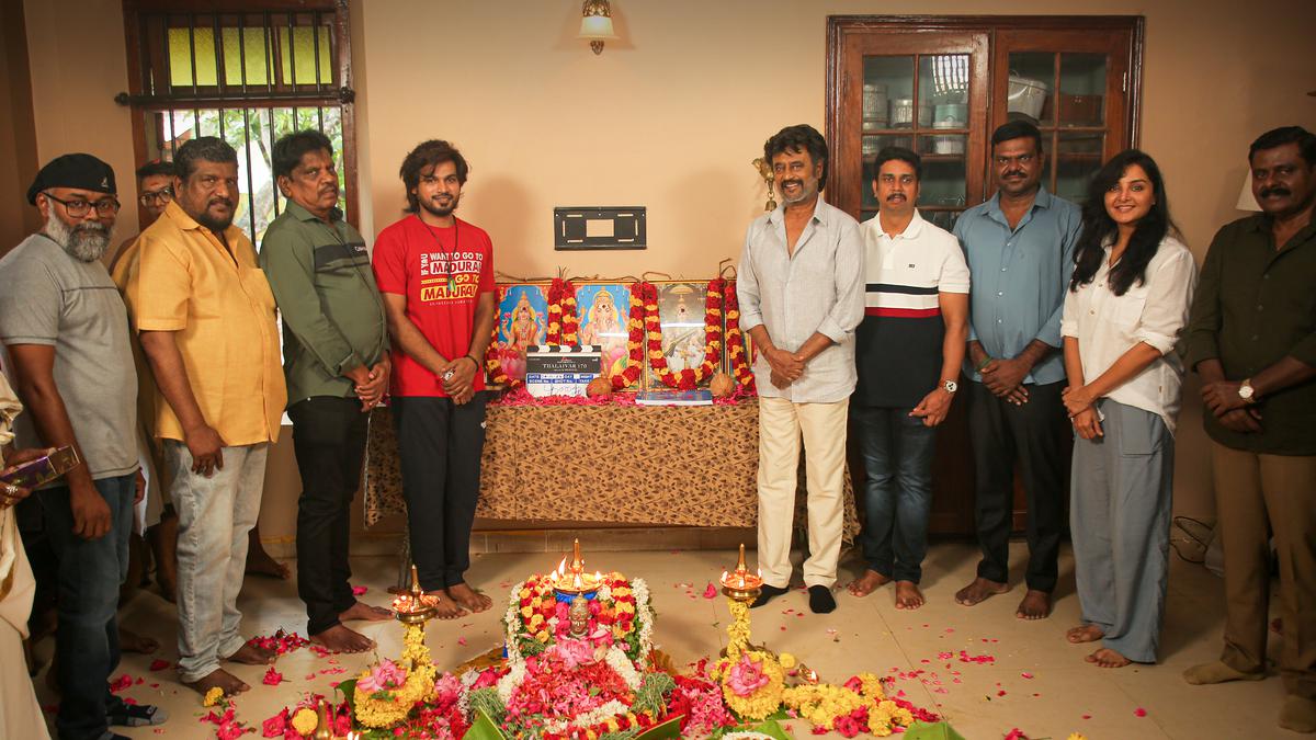 TJ Gnanavel’s ‘Thalaivar 170’ goes on floors; Rajinikanth calls it a “huge entertainer with social message”