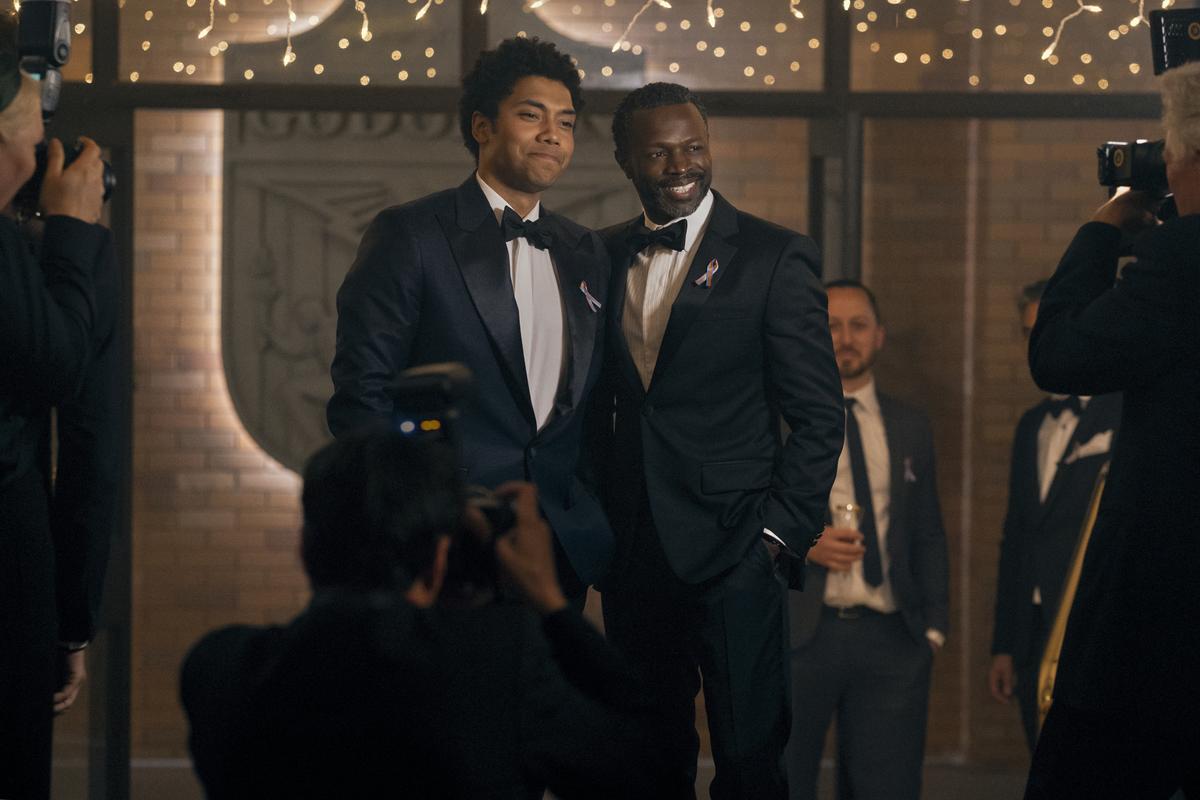 The late Chance Perdomo and Sean Patrick Thomas in a still from ‘Gen V’ The late Chance Perdomo and Sean Patrick Thomas in a still from ‘Gen V’