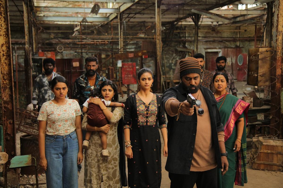 Revolver Rita' movie review: Keerthy Suresh, Radikaa's dark comedy becomes an endurance test - The Hindu