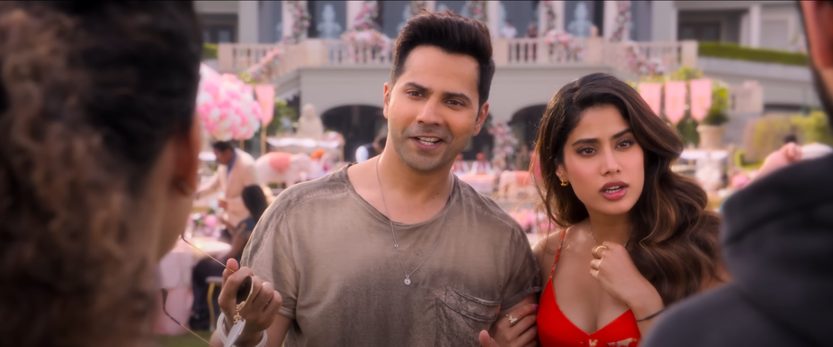 Varun Dhawan and Janhvi Kapoor in a still from ‘Sunny Sanskari Ki Tulsi Kumari’