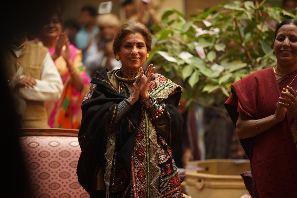 Dimple Kapadia as the formidable Mathrubhumi and kingpin Savitri