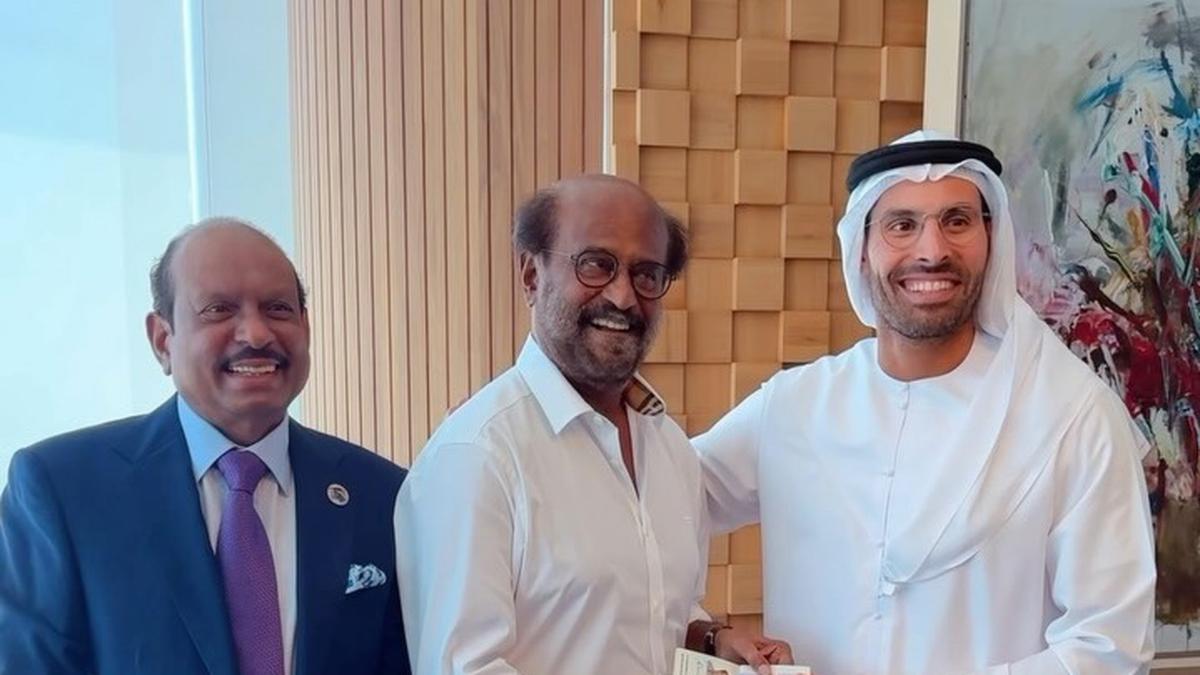 Rajinikanth receives Golden Visa from UAE’s Department of Culture and Tourism