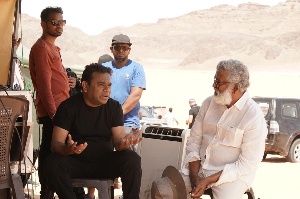 On the sets of ‘Aadujeevitham - The Goat Life’