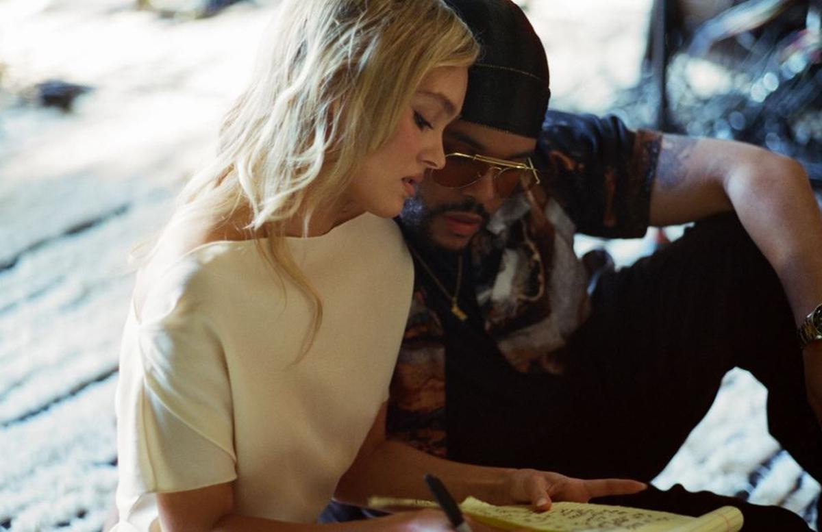 Lily-Rose Depp and Abel Tesfaye in a still from ‘The Idol’