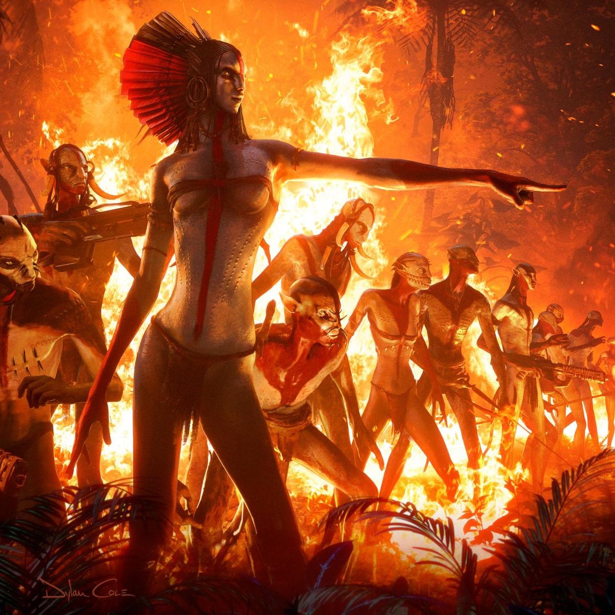 A still from ‘Avatar: Fire and Ash’