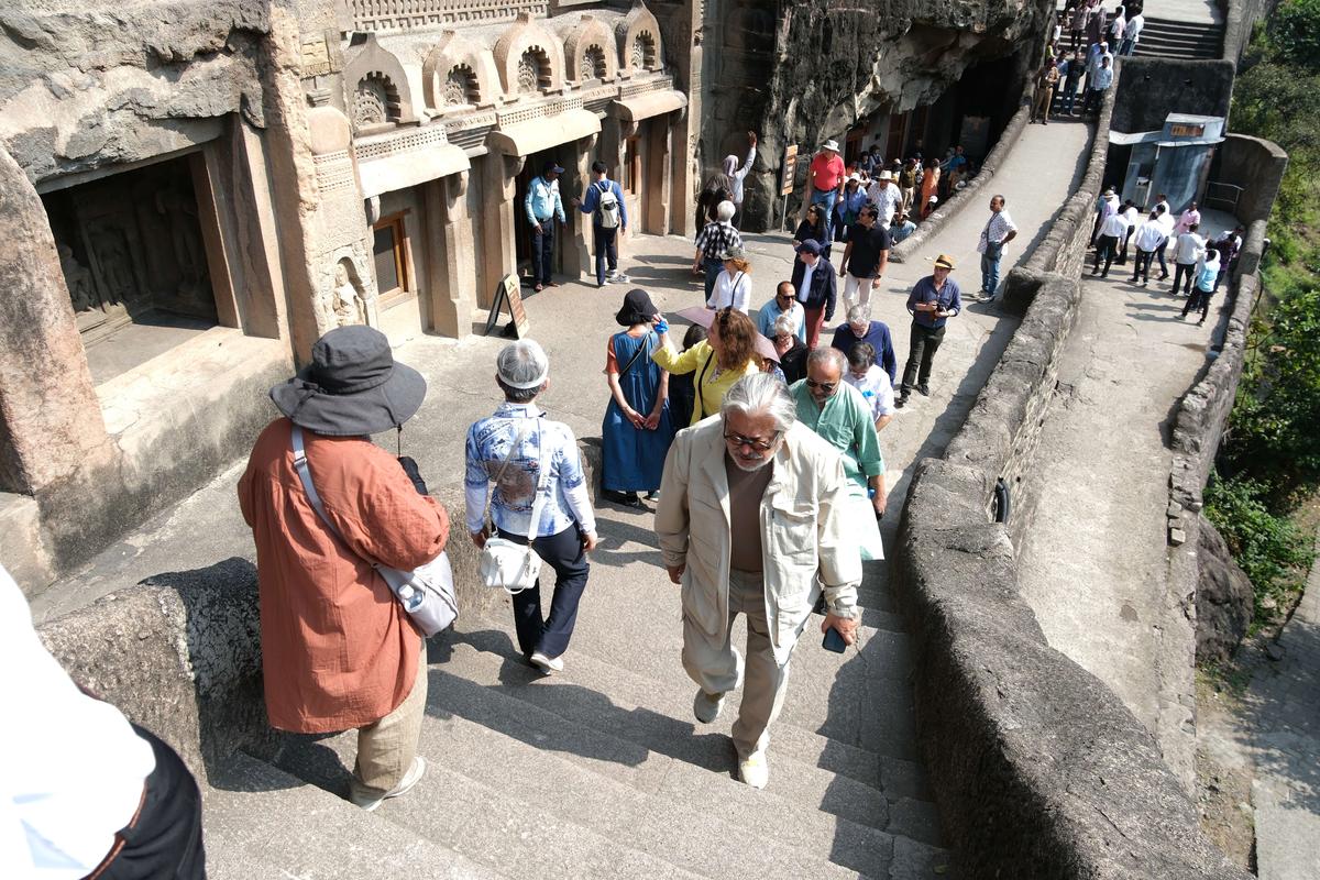 Heritage tour to Ajanta and Ellora caves at AIKYAM 2025.