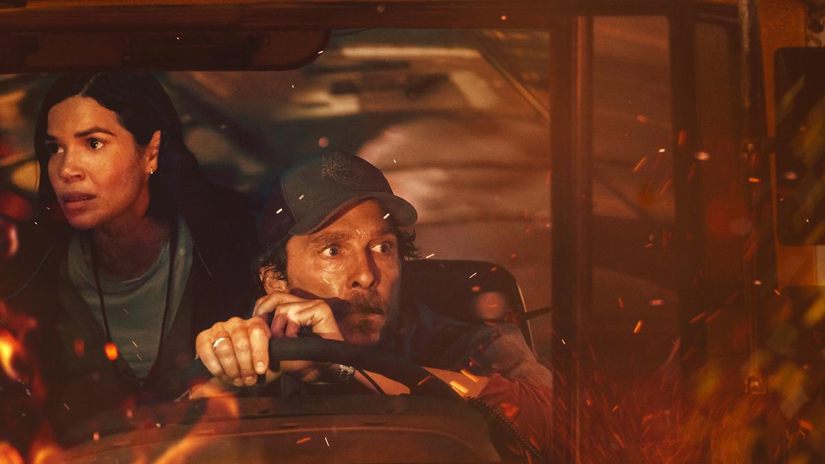 ‘The Lost Bus’ movie review: Matthew McConaughey steers Paul Greengrass’s white-knuckle ride