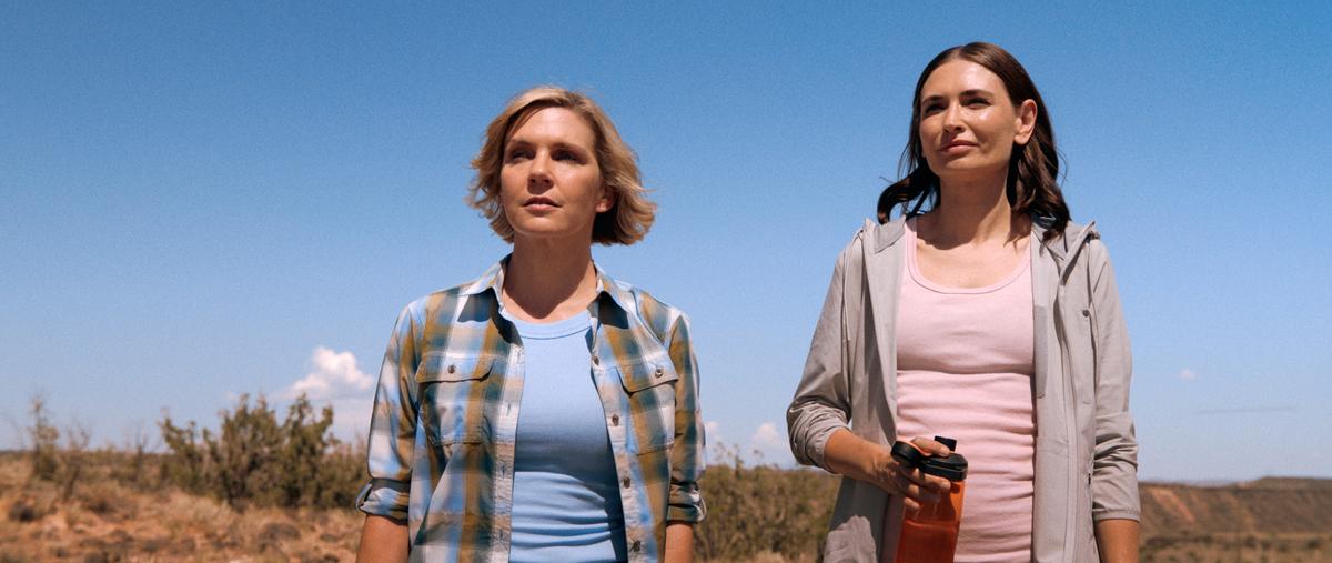 Rhea Seehorn and Karolina Wydra in “Pluribus”